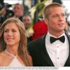 Jennifer Aniston e Brad Pitt em 13 de maio de 2004, em Cannes