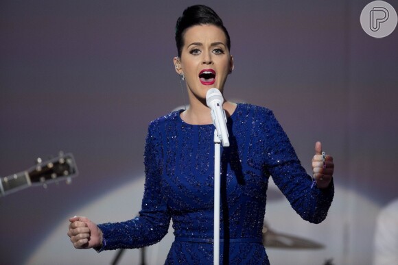 Katy Perry canta em jantar em homenagem aos atletas paralímpicos na Casa Branca, em 31 de julho de 2014