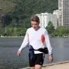 Eike Batista gosta de se exercitar na Lagoa Rodrigo de Freitas, na Zona Sul do Rio de Janeiro