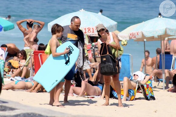 23 de agosto de 2014 - Amauri e Felipe leavaram pranchas de body board