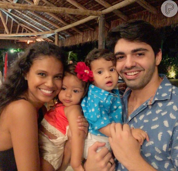 Aline Dias celebrou 1 ano do filho, Bernardo, fruto do relacionamento com Rafael Cupello, neste domingo, 11 de novembro de 2018