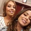 Anitta e Thalía se encontram em Las Vegas nesta quarta-feira, 13 de novembro de 2018