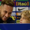 Filho de Neymar faz pedido divertido para jogo em coletiva nesta quinta-feira, dia 15 de novembro de 2018