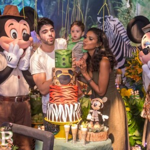 Festa de Bernardo, filho de Aline Dias, teve como tema Safari do Mickey