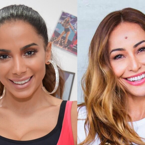 Anitta questiona Sabrina Sato em foto com barriga de fora neste sábado, dia 17 de novembro de 2018