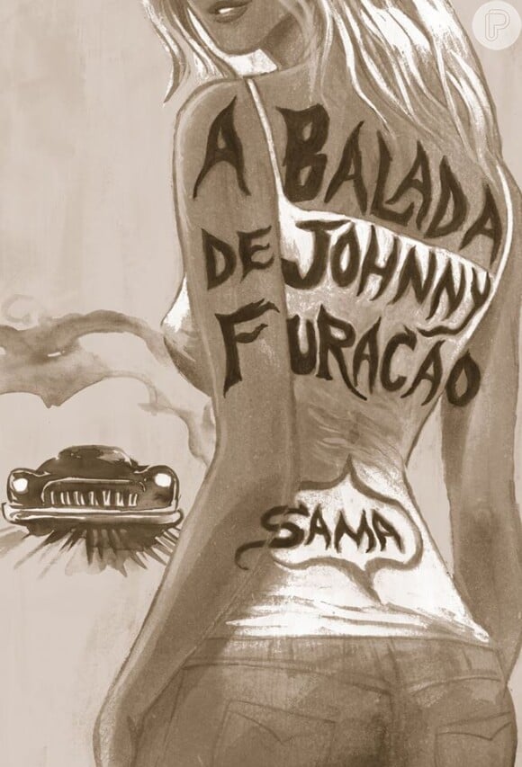 A capa do livro escrito por Sama, 'A Balada de Johnny Furacão'