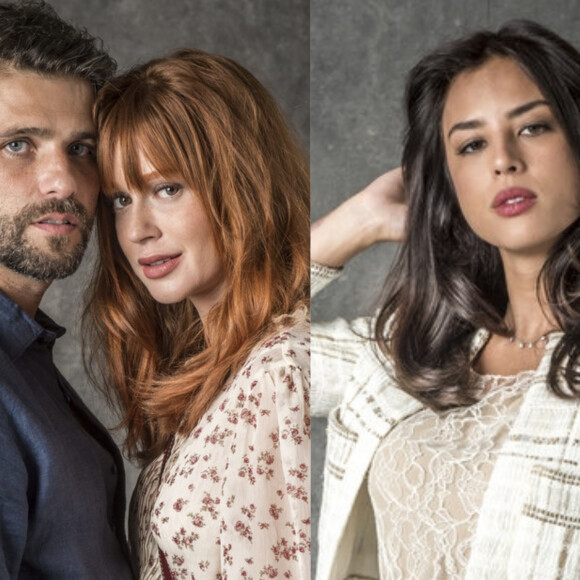 Luz (Marina Ruy Barbosa) alerta Gabriel (Bruno Gagliasso) após o rapaz romper o noivado com Laura (Yanna Lavigne) na novela 'O Sétimo Guardião': 'Não desistiu de você'