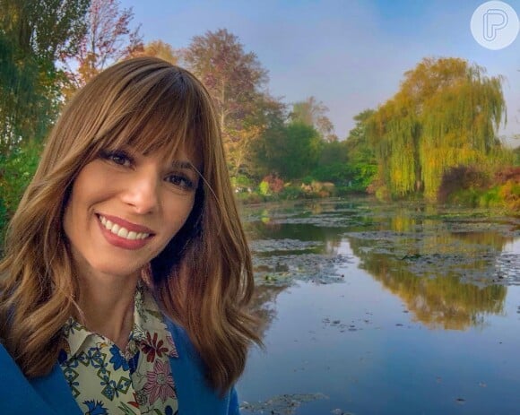 Ana Furtado posou nos Jardins de Monet, na França