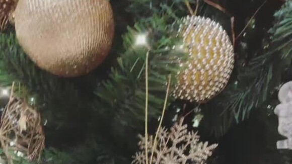 Árvore de Natal de Angélica e Luciano Huck tem bolas com fotos da família