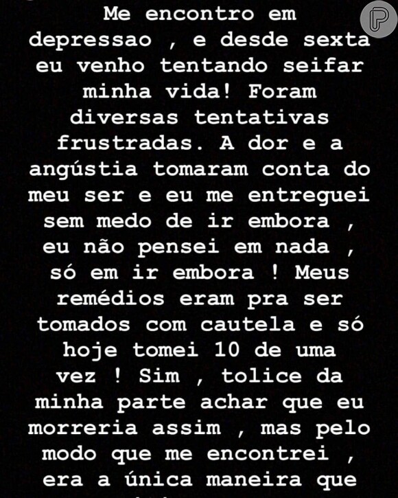 Veja o desabafo e revelações de Luane Dias no Instagram