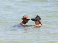Dia de folga em casal! Fernanda Souza e Thiaguinho curtem praia no Rio. Fotos!