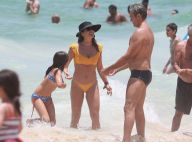 Verão em família! Flávia Alessandra e Otaviano Costa vão à praia com a filha