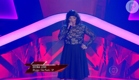 Drag Queen Deena Love roubou a cena ao cantar  "Calling You" no 'The Voice Brasil'
