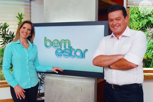 Mariana Ferrão apresenta o programa 'Bem Estar', ao lado de Fernando Rocha