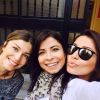 Grazi Massafera está na Espanha com as amigas Anna Lima e Gisele Alves estudando interpretação