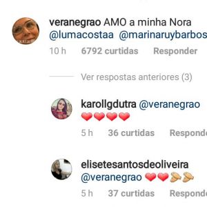 'AMO minha nora', escreveu a mãe de Xande Negrão para Marina Ruy Barbosa