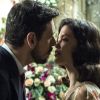 Júlia (Vitória Strada) vai recusar beijo de Gustavo Bruno (João Vicente de Castro) e afirmar ter nojo do marquês nos próximos capítulos da novela 'Espelho da Vida'