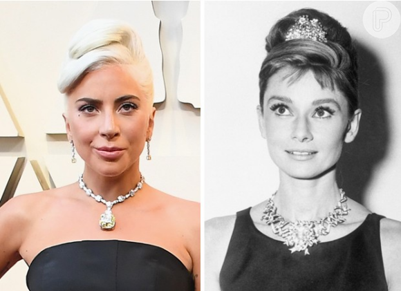 Audrey Hepburn foi a última pessoa a usar o diamante em um colar para as fotos de divulgação do filme 'Breakfast at Tiffany's', em 1961