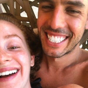 Marina Ruy Barbosa e marido, Xande Negrão, passaram o domingo em clima de descontração com amigo