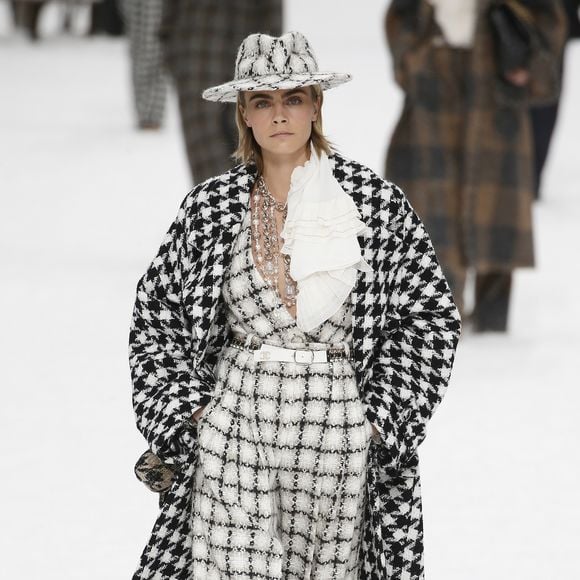 Mix de xadrez foi a aposta da Chanel para o Outono-Inverno. Estampa é trend!