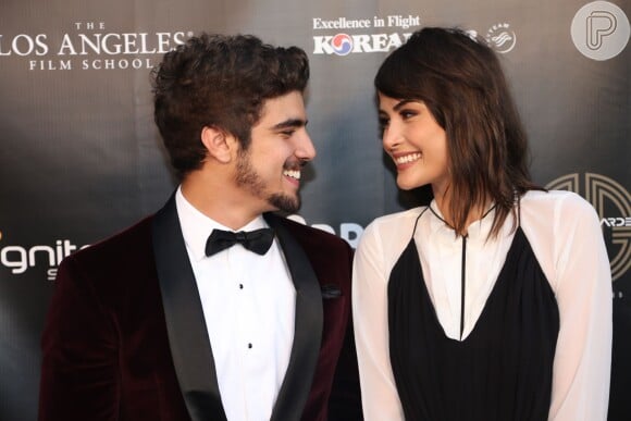 Caio Castro e Maria Casadevall estiveram juntos no Brazilian Film Festival, que aconteceu em setembro, em Los Angeles, EUA