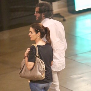 Fátima Bernardes e Túlio Gâdelha foram clicados durante passeio no Rio de Janeiro