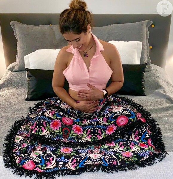 Camilla Camargo anunciou gravidez do primeiro filho em janeiro de 2019