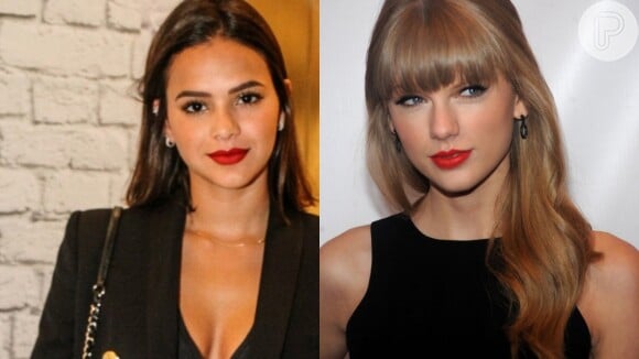 Bruna Marquezine e Taylor Swift usam looks iguais. Coincidência fashion ou inspiração de musas?