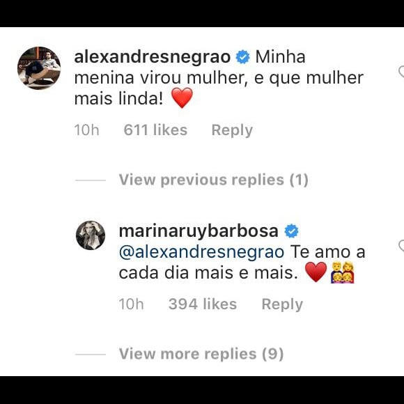 Marina Ruy Barbosa e Xande Negrão se declaram na web