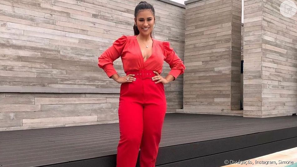 Dupla de Simaria, Simone comemora o resultado da vida fitness