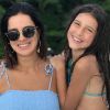 Bruna Marquezine? Vera Viel é trollada pela filha Maria por semelhança com atriz em vídeo nesta quarta-feira, dia 08 de maio de 2019