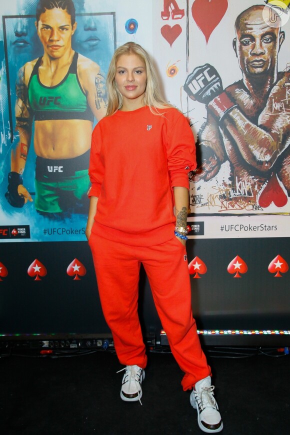 Luísa Sonza mostra cabelo mais claro no UFC 237, no Jeunesse Arena, na Barra da Tijuca, zona oeste do Rio de Janeiro