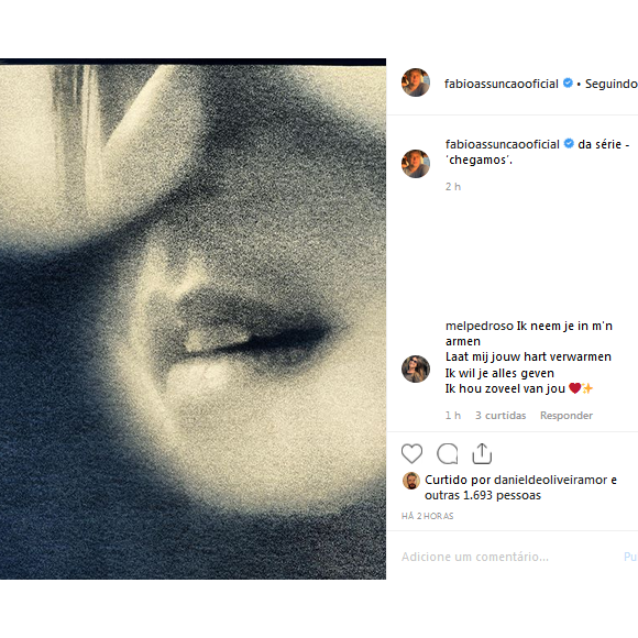 Fabio Assunção ganhou declaração de amor em holandês da namorada, a publicitária Mel Pedroso