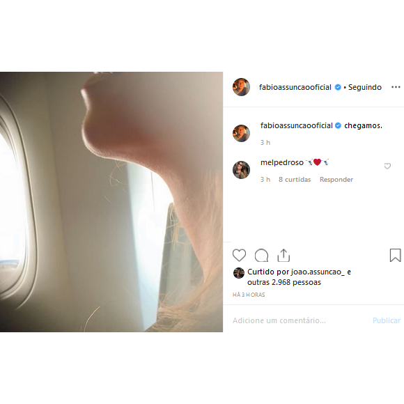 Fabio Assunção está namorando a publicitária Mel Pedroso, segundo a coluna 'Retratos da Vida', do jornal 'Extra'