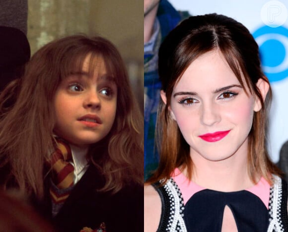 Emma Watson se lançou na carreira de artista aos 10 anos quando iniciou a participação na série cinematográfica 'Harry Potter', 2001