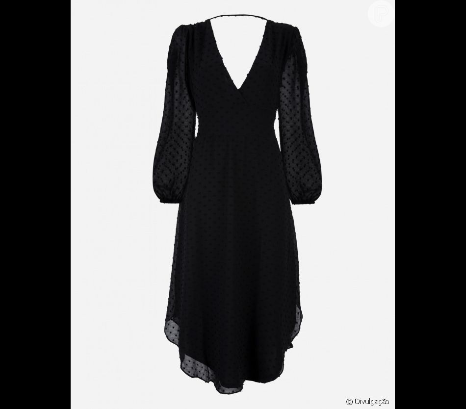 amaro vestido manga longa