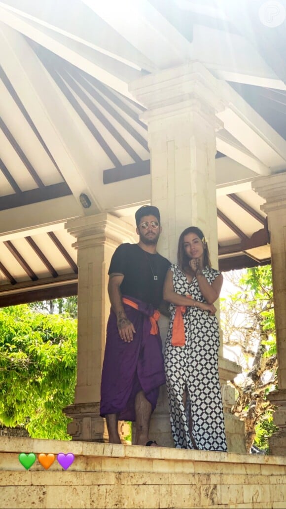 Pedro Scooby compartilha foto com Anitta durante viagem por Bali, na Indonésia