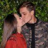 Namorados, Larissa Manoela e Leonardo Cidade se beijam em lançamento de nova campanha publicitária da empresa Seara, no buffet Casa Fasano, em São Paulo, na noite desta quinta-feira, 06 de junho de 2019