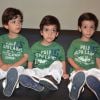 Os trigêmeos de Isabella Fiorentino Nicholas, Bernardo e Lorenzo, de 3 anos, também foram ao show do Palavra Cantada