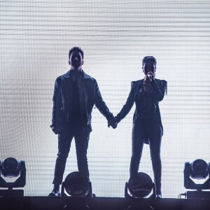 Sandy e Junior Lima foram ovacionados pelo público durante a apresentação em Fortaleza