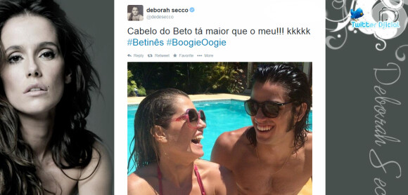 Deborah Secco costuma acompanhar os capítulos da novela 'Boogie Oogie' trocando mensagens com os seus fãs no Twitter