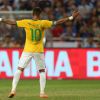 Neymar vibra com vitória do Brasil contra o Japão no jogo desta terça-feira, 14 de outubro de 2014: 'Sonho'