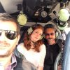 Marina Ruy Barbosa e Alexandre Nero embarcaram em helicóptero para gravar novela 'Império' na manhã desta terça-feira, 14 de outubro de 2014