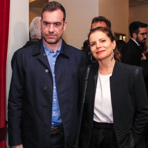 Déborah Bloch e o namorado, João Nuno Martins, prestigiam o Grande Prêmio do cinema Brasileiro, no teatro municipal, em São Paulo, na noite desta quarta-feira, 14 de agosto de 2019