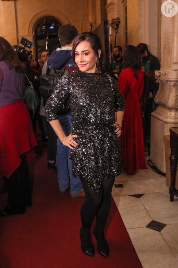 Alessandra Negrini prestigia o Grande Prêmio do cinema Brasileiro, no teatro municipal, em São Paulo, na noite desta quarta-feira, 14 de agosto de 2019