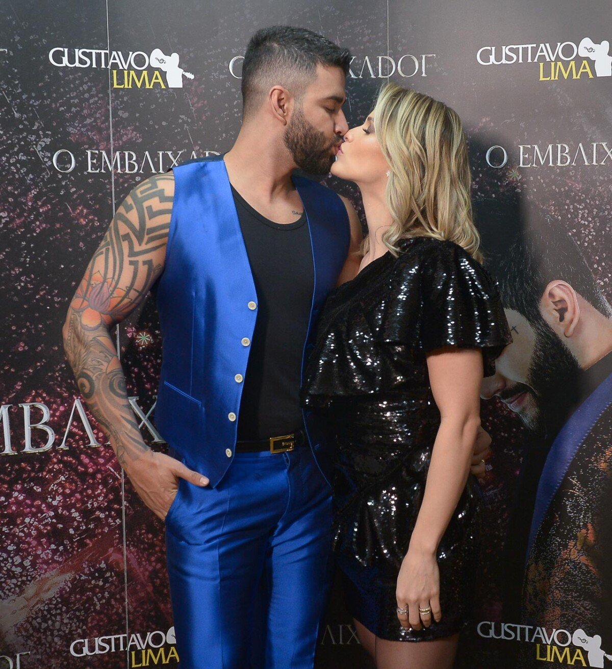 Foto Gusttavo Lima E Andressa Suita Trocaram Beijos Em Bastidor De Show Do Sertanejo Em 