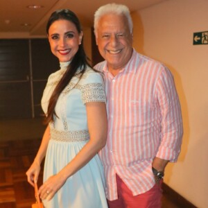 Antonio Fagundes prestigiou o musical 'A Cor da Púrpura' ao lado da mulher, Alexandra Martins 