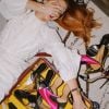 Mala só para sapatos de Marina Ruy Barbosa é da marca artigos de luxo parisiense Goyard 