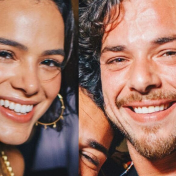 Bruna Marquezine foi vista aos beijos no pescoço com Gian Luca, irmão de Giovanna Ewbank, no Rock in Rio