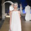 Vestido branco: modelo longo e soltinho apareceu no desfile do Minas Trend